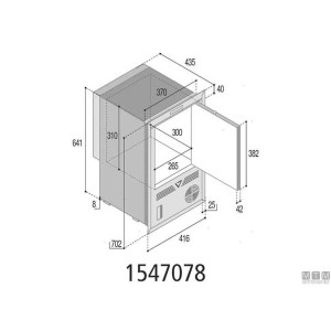 Fabbricatore di ghiaccio Vitrifrigo IM OCX2 INOX