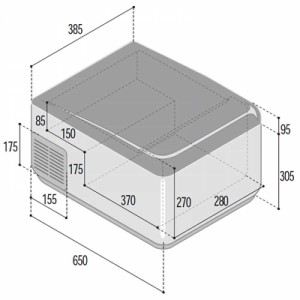 Frigo freezer portatile Vitifrigo C41L con termostato LED