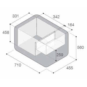 Frigo freezer portatile e da incasso VF65P VitriFrigo