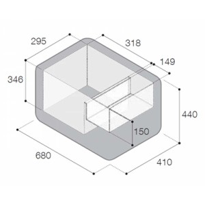 Frigo freezer portatile e da incasso VF35P VitriFrigo