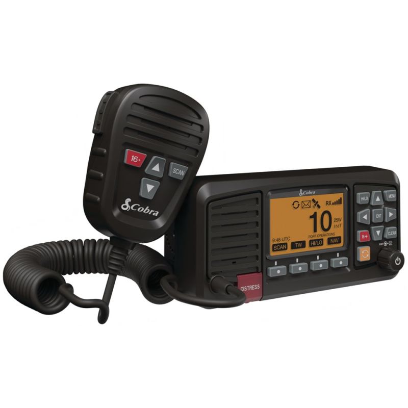 VHF Fisso Cobra BlueBound 1350E DSC Classe D con GPS e Sistema SWR