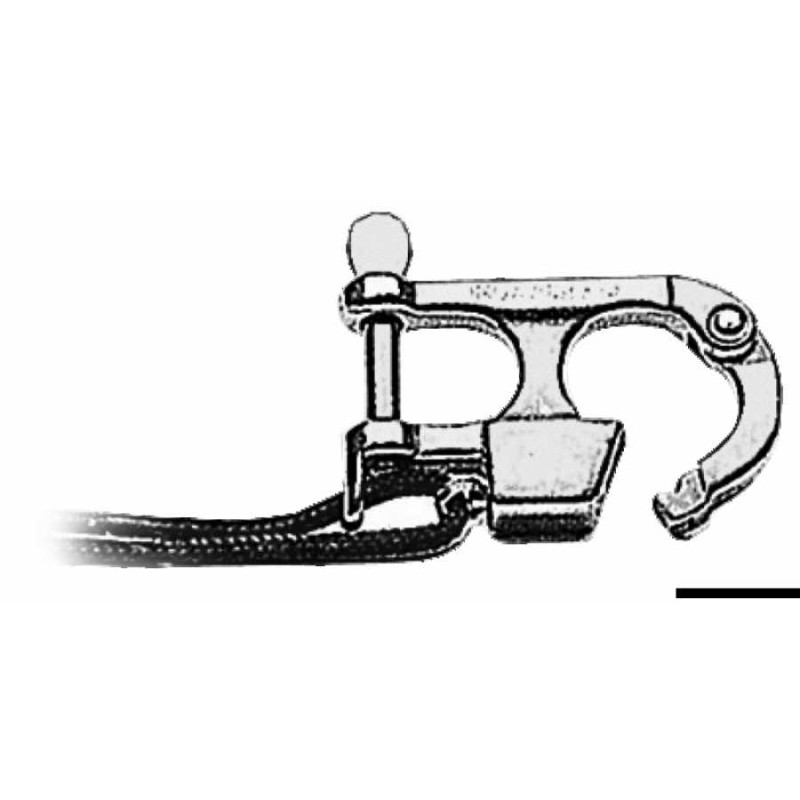 Moschettone in acciaio inox regolamentare per sci nautico (D.M. 4/2/60 e succ.)
