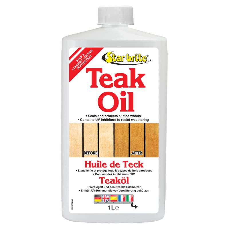 Star Brite Teak Oil – Olio Protettivo per Teak Marino