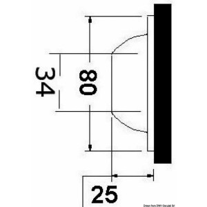 Luce subacquea LED per plancette, specchio di poppa o carena