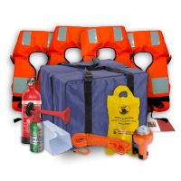 Nautica Più Kit Sicurezza Barca 4 Persone Entro 6 Miglia – Dotazioni Complete in Borsa Impermeabile