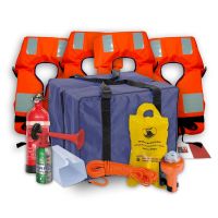 Nautica Più Kit Sicurezza Barca 4 Persone Entro 3 Miglia – Dotazioni Complete in Borsa Impermeabile