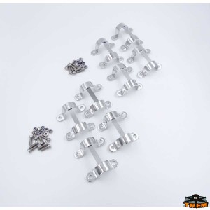 Telaio regolabile porta zattera in acciaio inox Aisi 316 tubo  dm. 30mm.